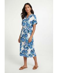 Wallis - Summer Cotton Floral Shirt Dress - Lyst