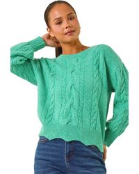 Roman - Petite Scalloped Hem Knit Jumper - Lyst