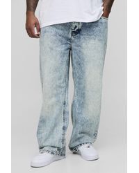 BoohooMAN - Plus Relaxed Rigid Jeans - Lyst