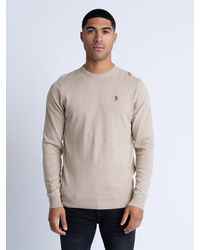 Luke 1977 - Gerard 3 Pure Cotton Crew Neck Jumper - Lyst