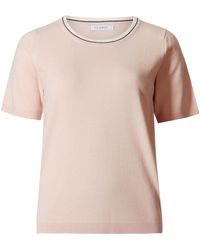 Secret Label - Contrast Edge Short Sleeve Top - Lyst