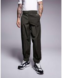 ASOS - Barrel Leg Suit Trousers - Lyst