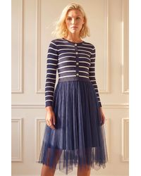 Roman - Petite Stripe Hybrid Knit Dress - Lyst