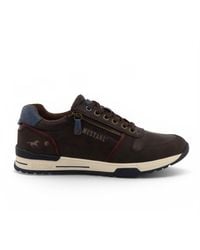 Mustang - Faux Leather Trainer Sneaker Shoes - Lyst