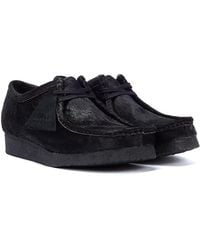 Clarks - Wallabee Hair On Lace-Up Shoes Leather - Lyst