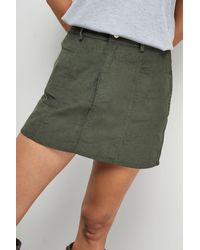 Warehouse - Cord Micro Mini Skirt - Lyst