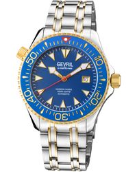 Gevril - Hudson Yards Swiss Automatic 3 Hands, Sellita Sw200 Movement Dial Two Tone Watch - Lyst