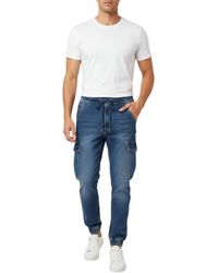 Other - Cargo Denim Jeans Regular Fit Joggers Casual Trousers Stretch Bottom Pants - Lyst