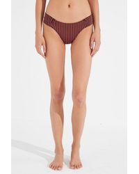 Penti - Striped Mid-Waist Hipster Bikini Bottoms - Lyst