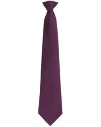 PREMIER - "Colours Fashion" Krawatte Zum Anklemmen Für Herren/Damen (Violett) - Lyst