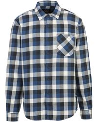 Replay - Overhemd Geruit Licht Katoen Flanel - Lyst