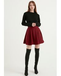 Herita - Minirok Met Patroon - Lyst