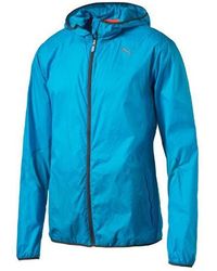 PUMA - Herren Mit Kapuze Mit Leichter Windrunner Packbare Blaue Jacke 513787 03 A22D - Lyst