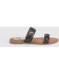 Good for the Sole - Heidi Faux Leather Double Buckle Comfort Mules - Lyst
