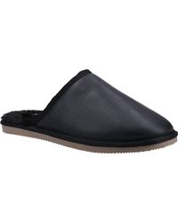 Hush Puppies - Coady Leather Slippers - Lyst