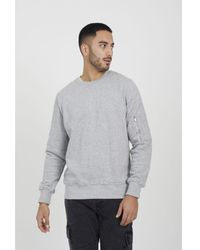 Brave Soul - Light Zip Pocket Sleeve Detail Sweatshirt - Lyst