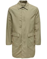 Only & Sons - Long Coat Lightweight - Lyst