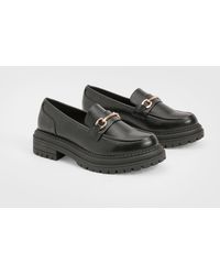 Boohoo - Chunky Bar Trim Loafers - Lyst