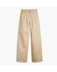 Levi's - Levi's Pleated Wideleg Trouser Safari - Lyst