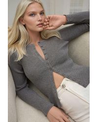 Hiccup - Long Sleeve Buttoned Cardigan - Lyst