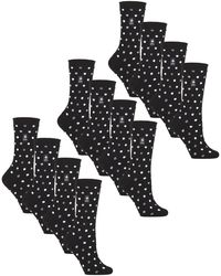 Heat Holders - 12 Pairs Ladies Ultra Lite Soft Thermal Socks - Lyst