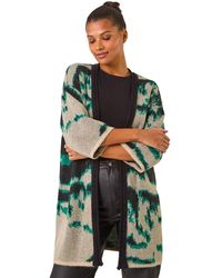 Roman - Abstract Print Knit Cover Up - Lyst