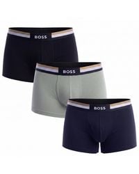 BOSS - Pack Of 3 Cotton Boxer Shorts 50516542 - Lyst
