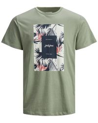 Jack & Jones - Jack&Jones Casual Cotton T-Shirt Crew Neck Short Sleeve - Lyst