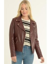 Ashwood Leather - 'Celia' Fashion Biker Jacket Coat - Lyst