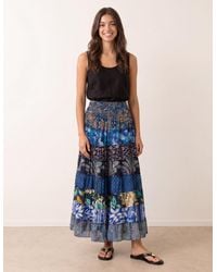 Blue Vanilla - Multi Print Shirred Skirt - Lyst