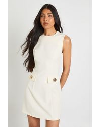 Boohoo - Tall Tailored A-Line Mini Dress - Lyst
