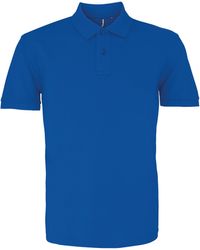 Asquith & Fox - Organic Classic Fit Polo Shirt (Bright Royal) - Lyst