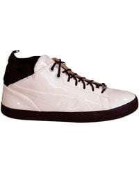 PUMA - Play Nude Trainers Lace Up Mid Shoes Patent Leather 361469 03 B66D - Lyst