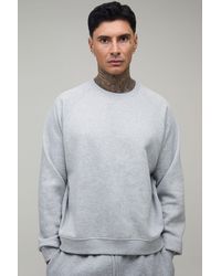 BoohooMAN - Tall Essential Oversized Boxy Fit Raglan Sleeve Sweater - Lyst