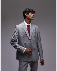 TOPMAN - Skinny Textured Suit Jacket - Lyst