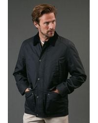 MAINE - Coated Cord Collar Walking Jacket Cotton - Lyst