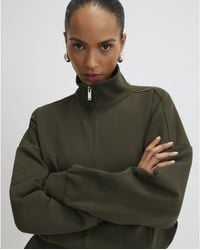 River Island - Sweatshirt Zip Up Cotton - Lyst