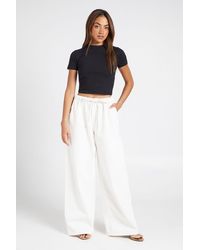 Boohoo - Elasticated Waist Wide Leg Jean - Lyst