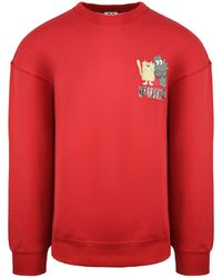 PUMA - X Michael Lau Long Sleeve Crew Hals Rote Herren Grafik Sweatshirt 530358 22 - Lyst