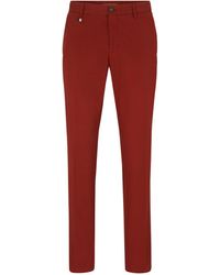 BOSS - Broek C-genius In Rood - Lyst