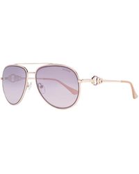 Guess - Aviator Shiny Rose Bordeaux Mirror Gf0344 Metal (Archived) - Lyst