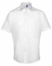 PREMIER - Supreme Poplin Short-Sleeved Shirt - Lyst