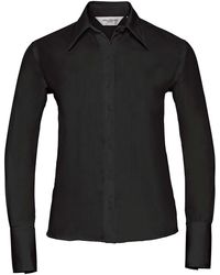 Russell - Collection /Ladies Ultimate Non-Iron Long-Sleeved Shirt () Cotton - Lyst