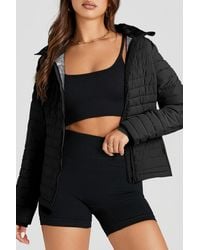Azura Exchange - Quilted Puffer Jacket With Hood - Lyst