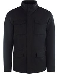 Aquascutum - Active Field Jacket Zwarte Jas - Lyst