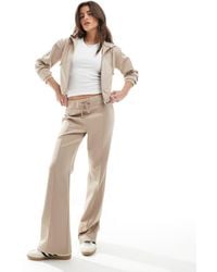 Miss Selfridge - Soft Touch Rib Seam Detail Flare Trouser - Lyst