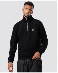 Belstaff - Quarter Zip Sweatshirt - Lyst