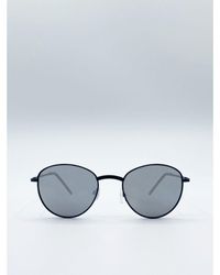 SVNX - Classic Round Sunglasses With Mirror Lenses - Lyst