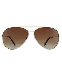 Polaroid - Aviator Gradient Polarized Sunglasses Metal - Lyst