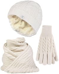 Heat Holders - Ladies Knitted Hat Scarf & Gloves Set - Lyst